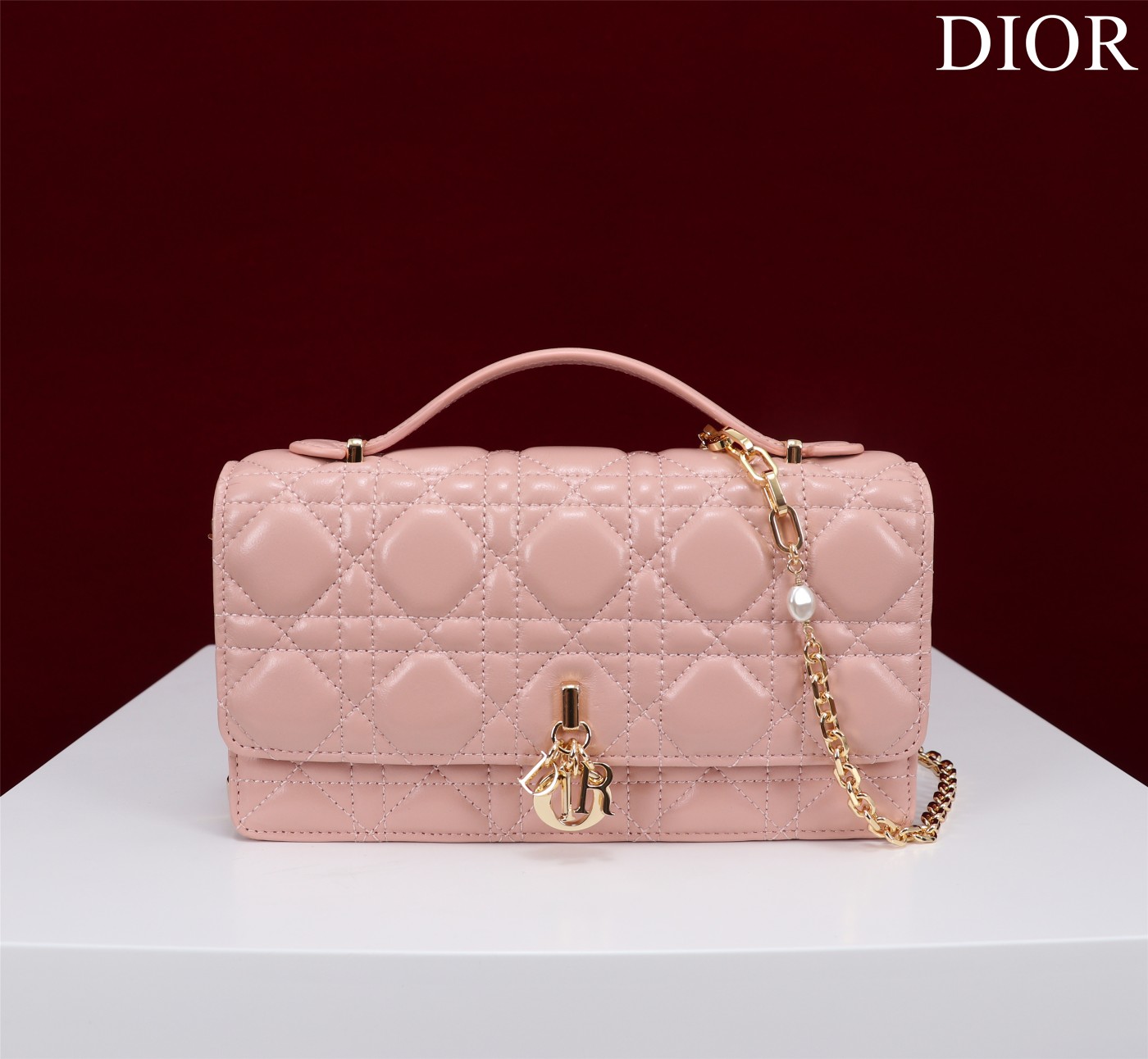 My Dior Mini Bag Pink Cannage Lambskin